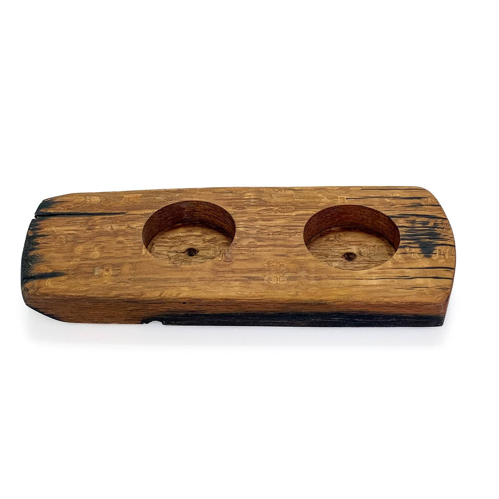 Darach – Glass Holder – Handmade – Old Whisky Barrels – Holds 2 Glasses - Mood4whisky