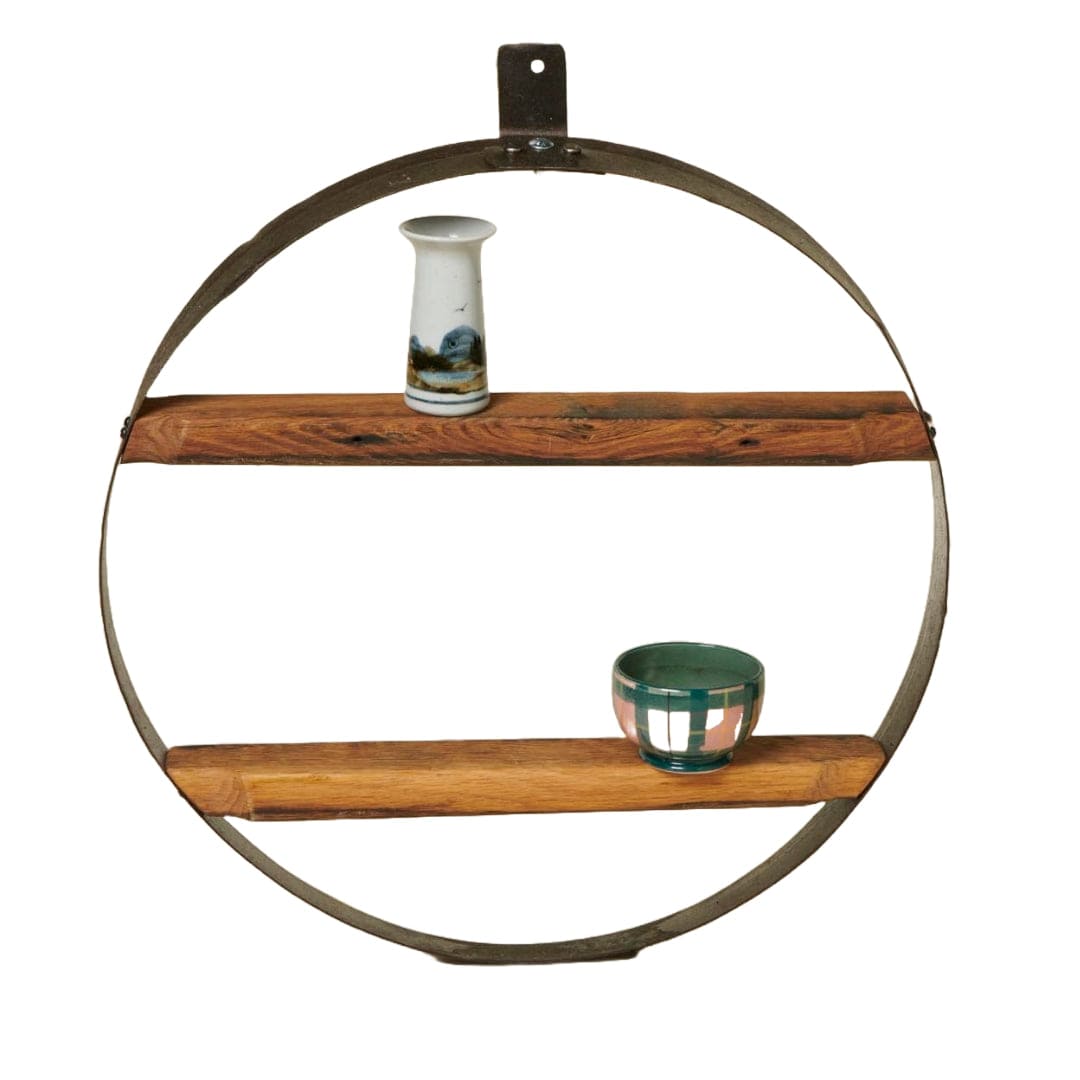 Darach – Hoop Shelf – Handmade – Old Whisky Barrels – 50 cm Diameter - Mood4whisky