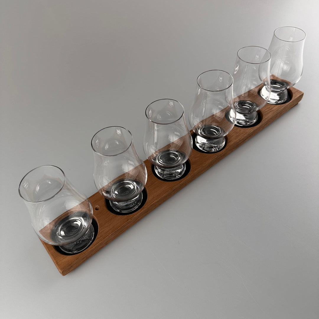 E.W.B. – Whisky Glass Holder – Handmade Oak – For Tastings - Mood4whisky