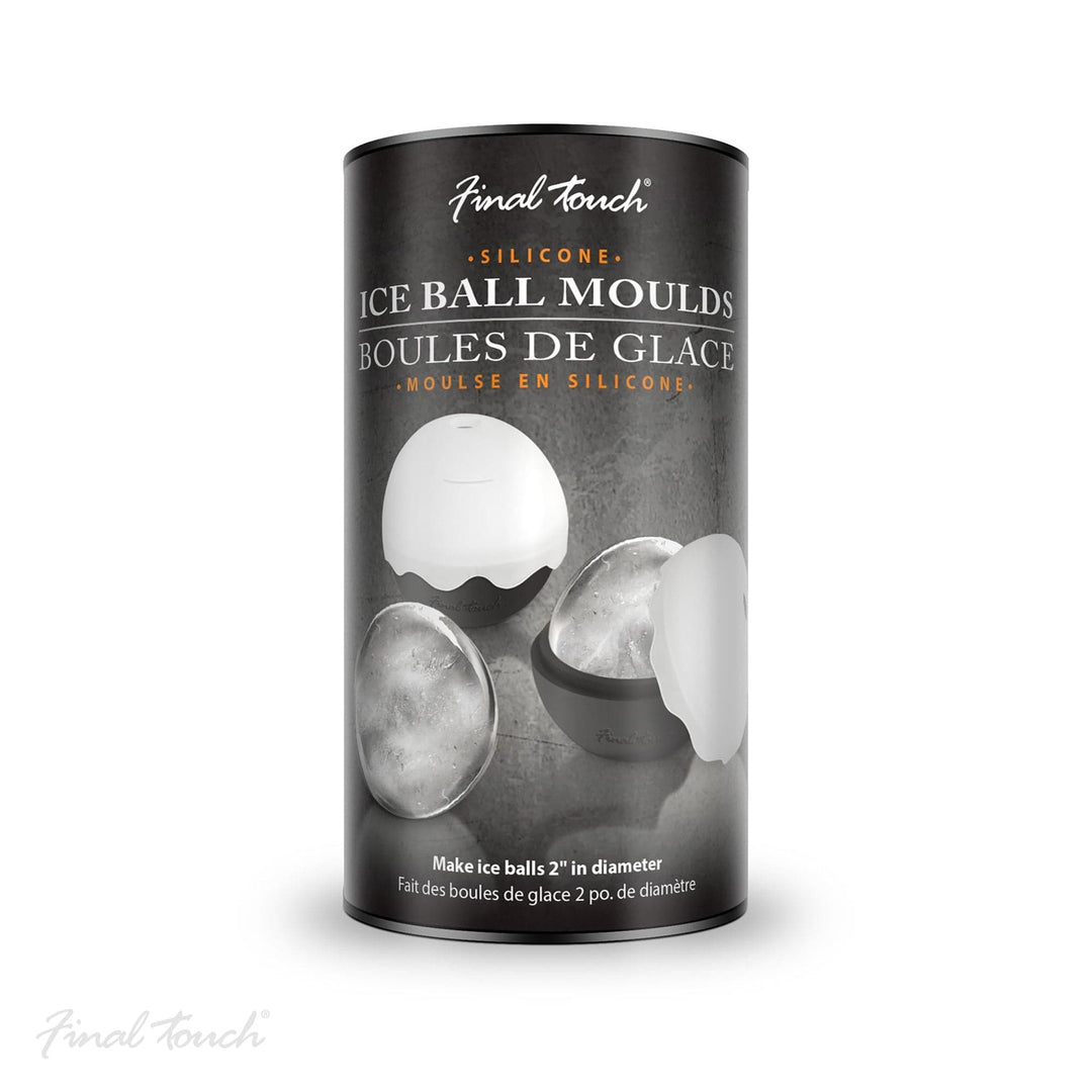 Final Touch – Ice Ball Moulds – Large 2 - Inch – Set of 2 - Mood4whisky