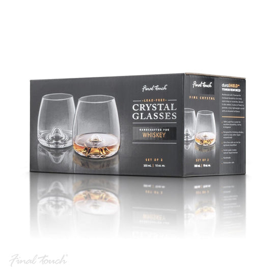 Final Touch – Whisky Glass Tumbler – Lead Free Crystal – Set of 2 - Mood4whisky