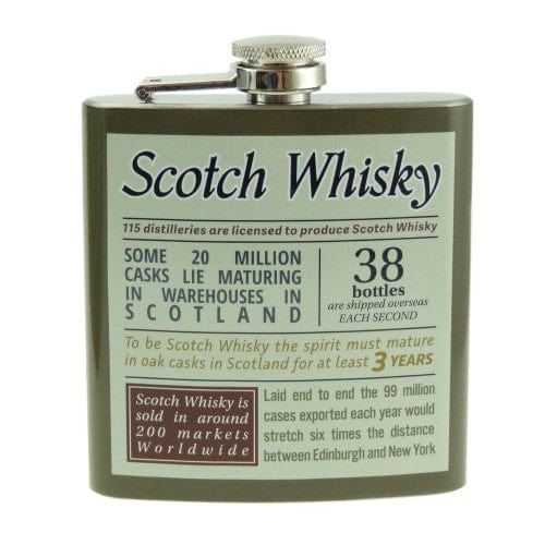 Glen Appin – Hip Flask – Stainless Steel – 177 ml – Whisky Facts - Mood4whisky