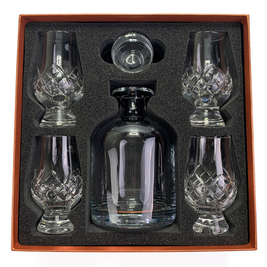 Glencairn – Decanter Gift Set – Lead - Free Crystal – 5 Piece Set - Mood4whisky