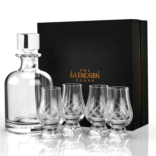 Glencairn – Decanter Gift Set – Lead - Free Crystal – 5 Piece Set - Mood4whisky