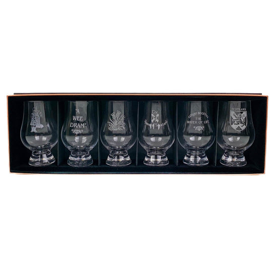 Glencairn – Gift Set of 6 Glasses – Engraved Crystal – 200 ml - Mood4whisky