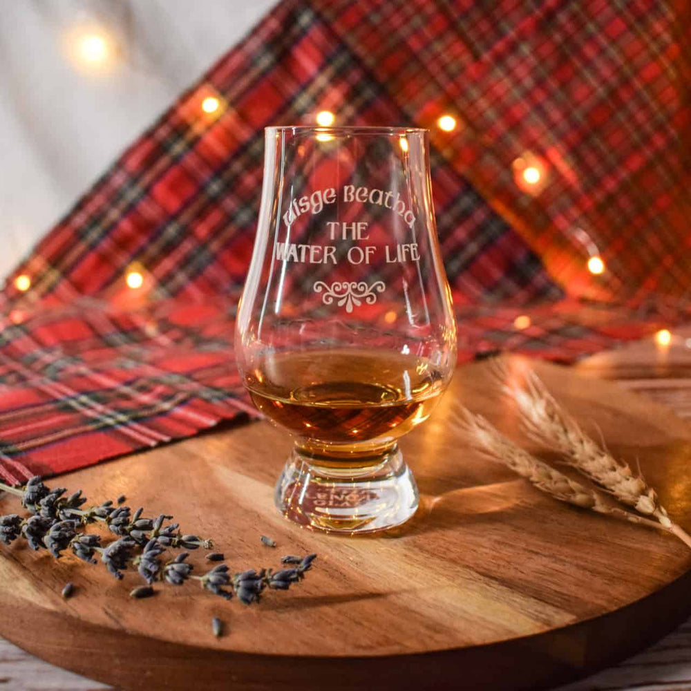 Glencairn – Whisky Glass – Engraved Crystal – Water of Life - Mood4whisky