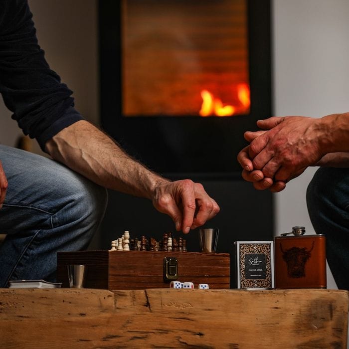 Highland Cow – Engraved Hip Flask Set – Scottish Charm – Gift Set - Mood4whisky