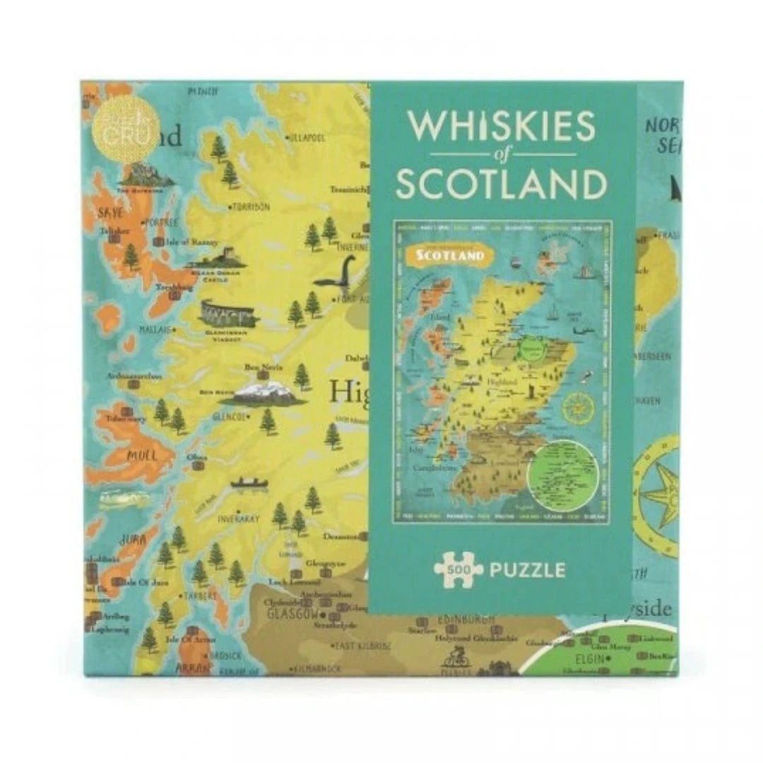 Jigsaw Whiskies of Scotland – Puzzle – 500 Pieces – Whisky Art - Mood4whisky