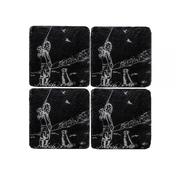 Just Slate Company – Coasters – Handcrafted Slate – Set of 4 - Mood4whisky