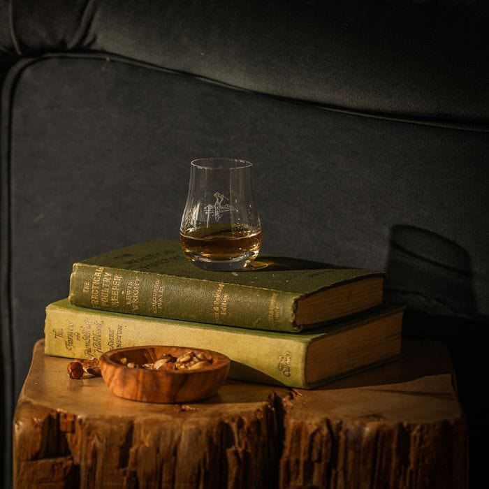 Just Slate Company – Whisky Tasting Glass – Engraved – Golf Design - Mood4whisky