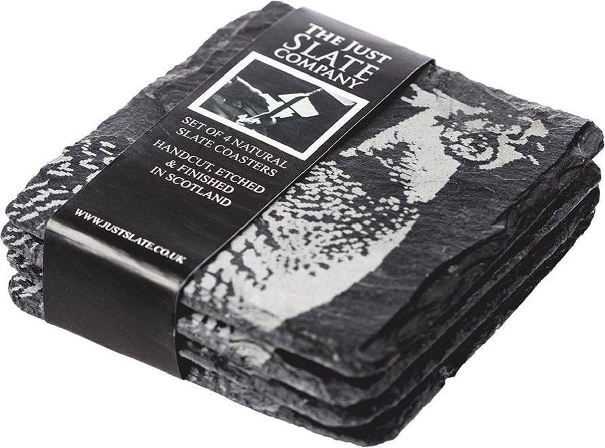 Just Slate – Pheasant Coasters – Handcrafted Slate – Set of 4 - Mood4whisky