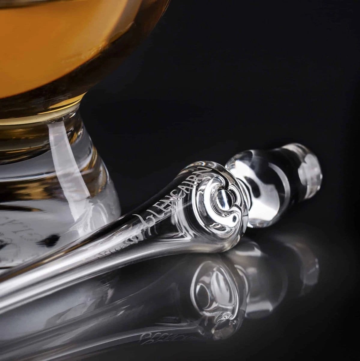 Combinatieset van 1 Cut-whiskyglas met een kleine waterkaraf en pipette – Glencairn Crystal Scotland – afbeelding 2