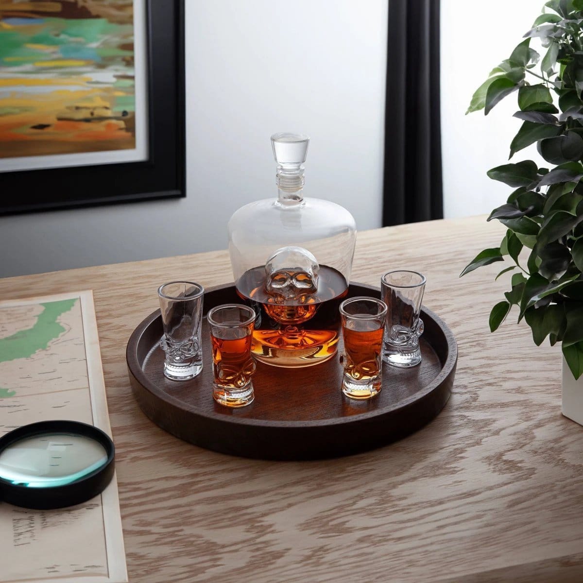 Exclusive Whisky Decanter with Glasses – Hand-Blown Skull Decanter – Final Touch – image 2