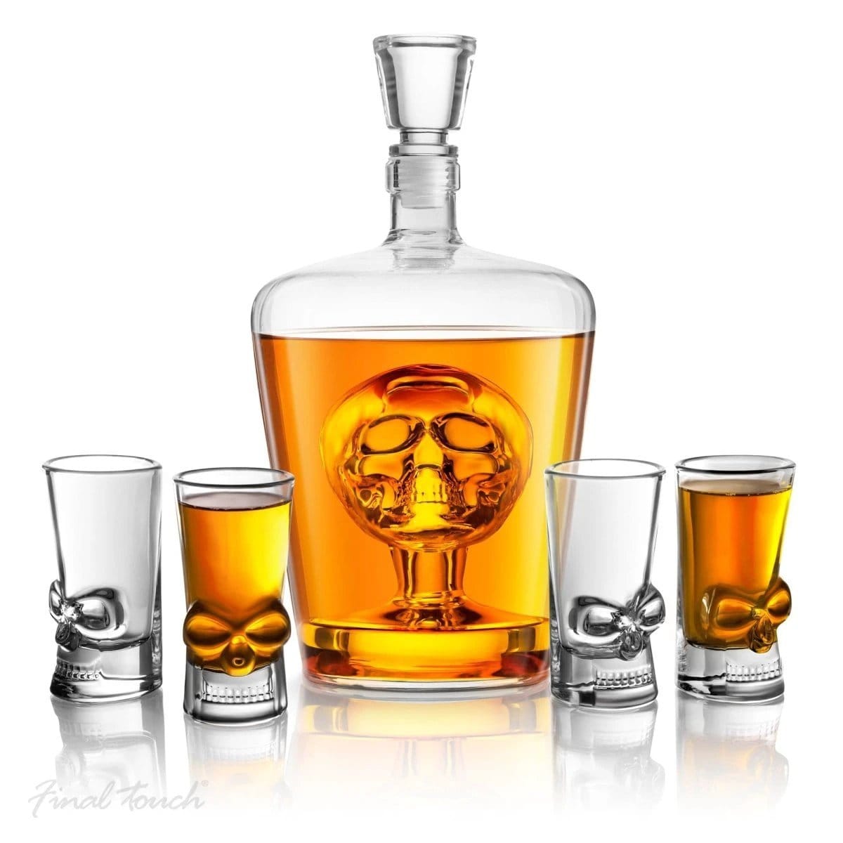Exclusive Whisky Decanter with Glasses – Hand-Blown Skull Decanter – Final Touch