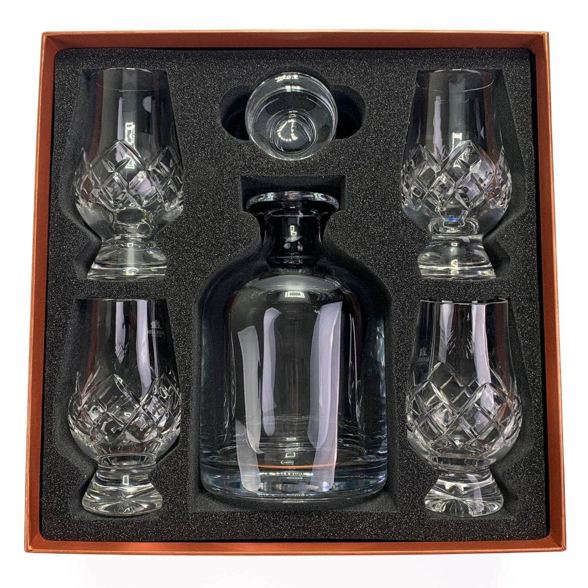 Geschenkset karaf Iona en 4 Cut-whiskyglazen – Geschenkverpakking – Loodkristal – Glencairn Crystal Scotland – afbeelding 3