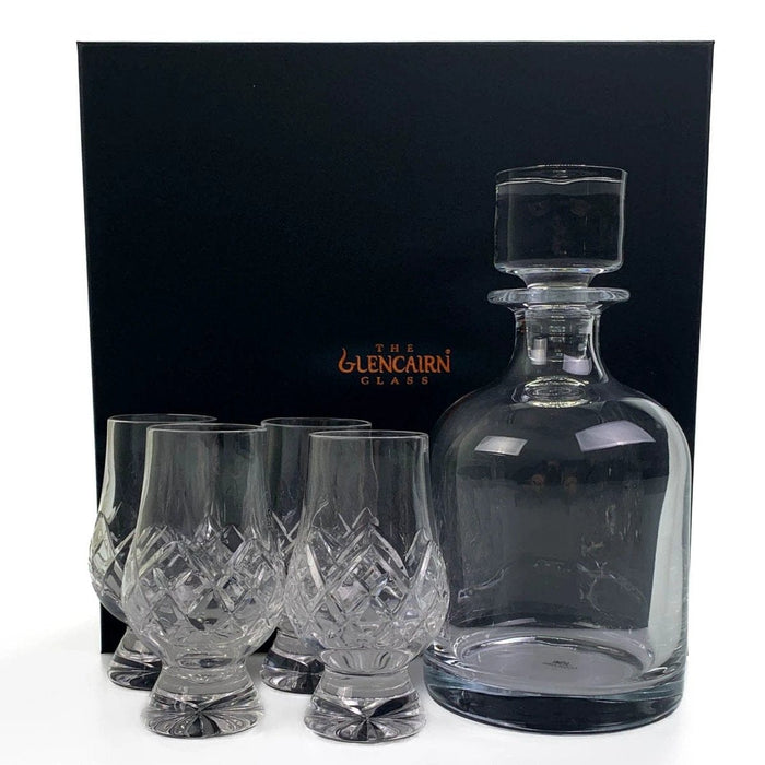 Geschenkset karaf Iona en 4 Cut-whiskyglazen – Geschenkverpakking – Loodkristal – Glencairn Crystal Scotland