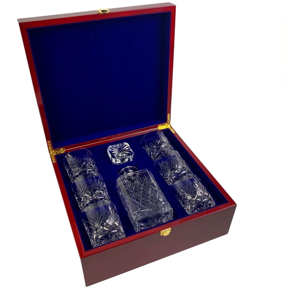 Geschenkset Skye mit Karaffe und 6 Skye-Whiskygläsern in Holz-Präsentationsbox – Bleikristall – Glencairn Crystal Scotland – Bild 5