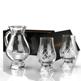 Geschenkset Wasserkaraffe und 2 Cut-Whiskygläser – Geschenkverpackung – Bleikristall – Glencairn Crystal Scotland