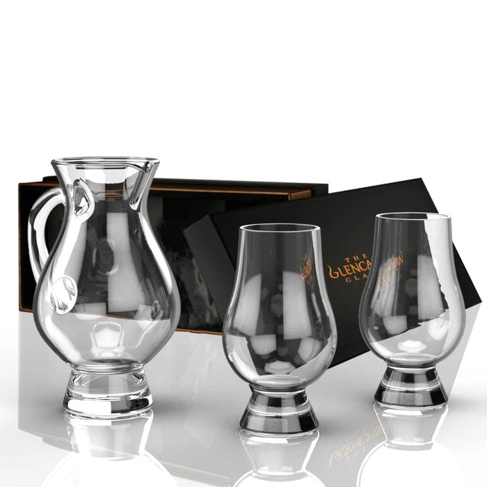 Geschenkset waterkaraf en 2 whiskyglazen – Geschenkverpakking – Glencairn Crystal Scotland