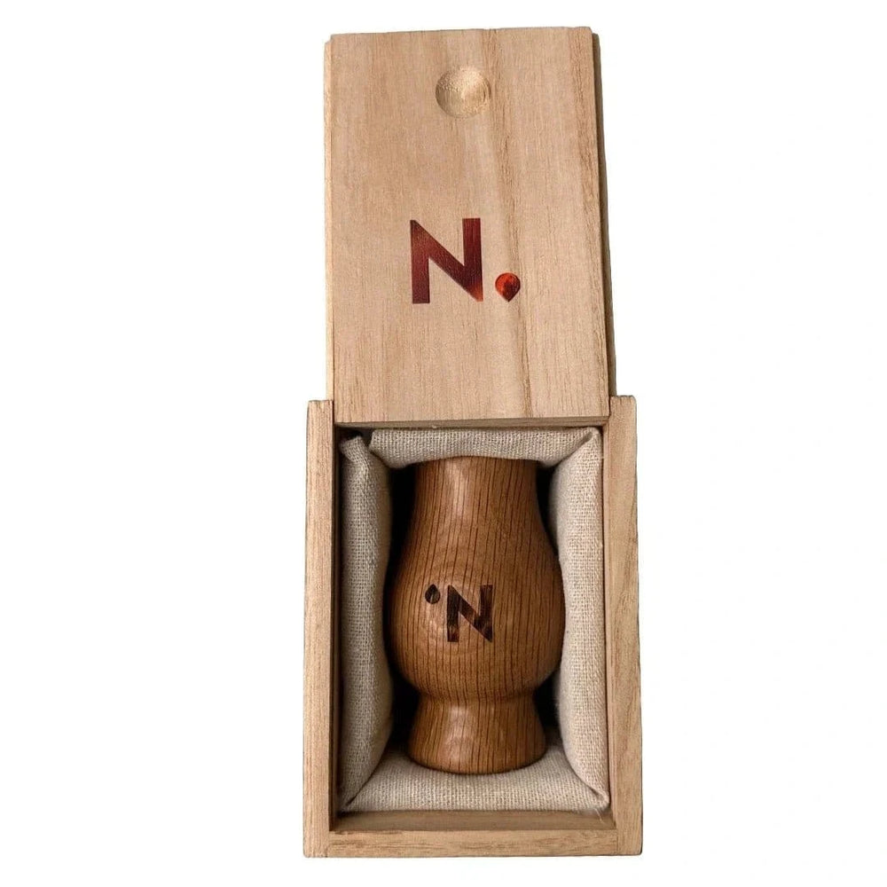 Handmade Oak Whisky Cup (50 ml) in Wooden Box – image 2