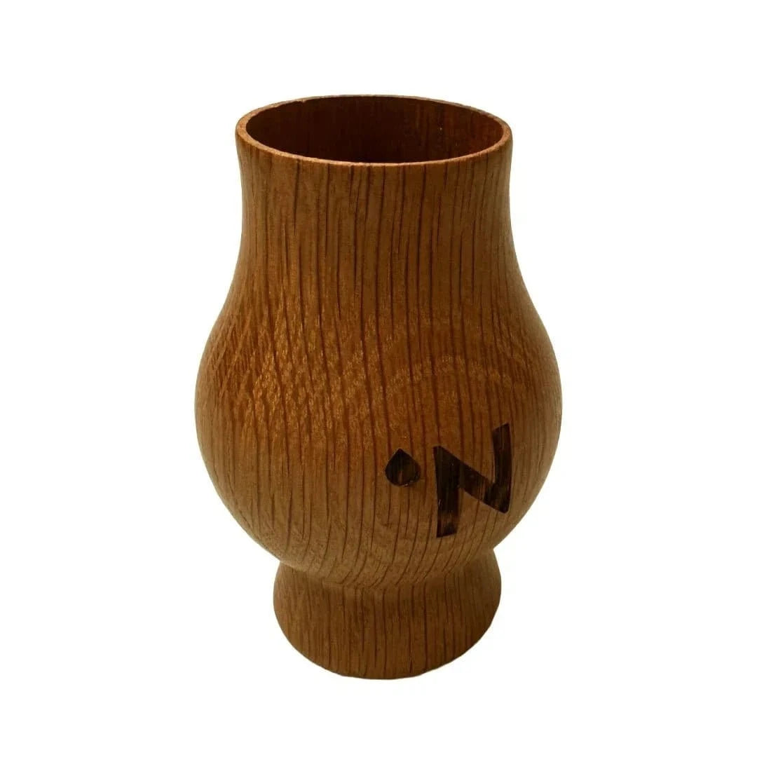 Handgemaakte eikenhouten whiskybeker (50 ml) in houten doos – afbeelding 4