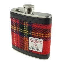 Heupfles tartan Royal Stewart – Harris Tweed – Glen Appin of Scotland