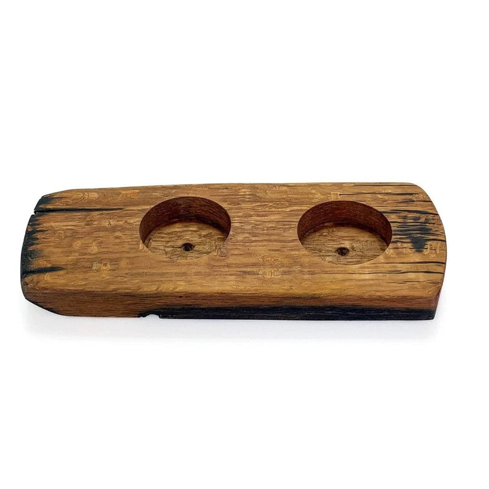 Holder made from old whisky casks for 2 whisky glasses (glasses not included) – Darach Scotland – image 2