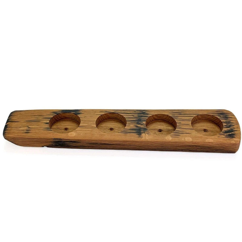 Houder van oude whiskyvaten voor 4 whiskyglazen (exclusief glaswerk) – Darach Scotland – afbeelding 2