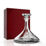 Karaffe Bothwell – 1250 ml – Bleikristall – Schiffskaraffe in luxuriöser Holzbox – Glencairn Crystal Scotland