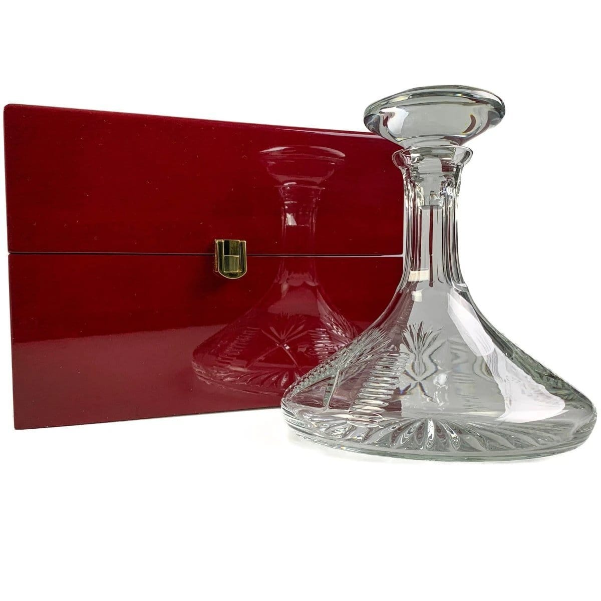 Decanter Bothwell – 1250 ml – Lead crystal – Ship's decanter in luxury wooden box – Glencairn Crystal Scotland – image 2