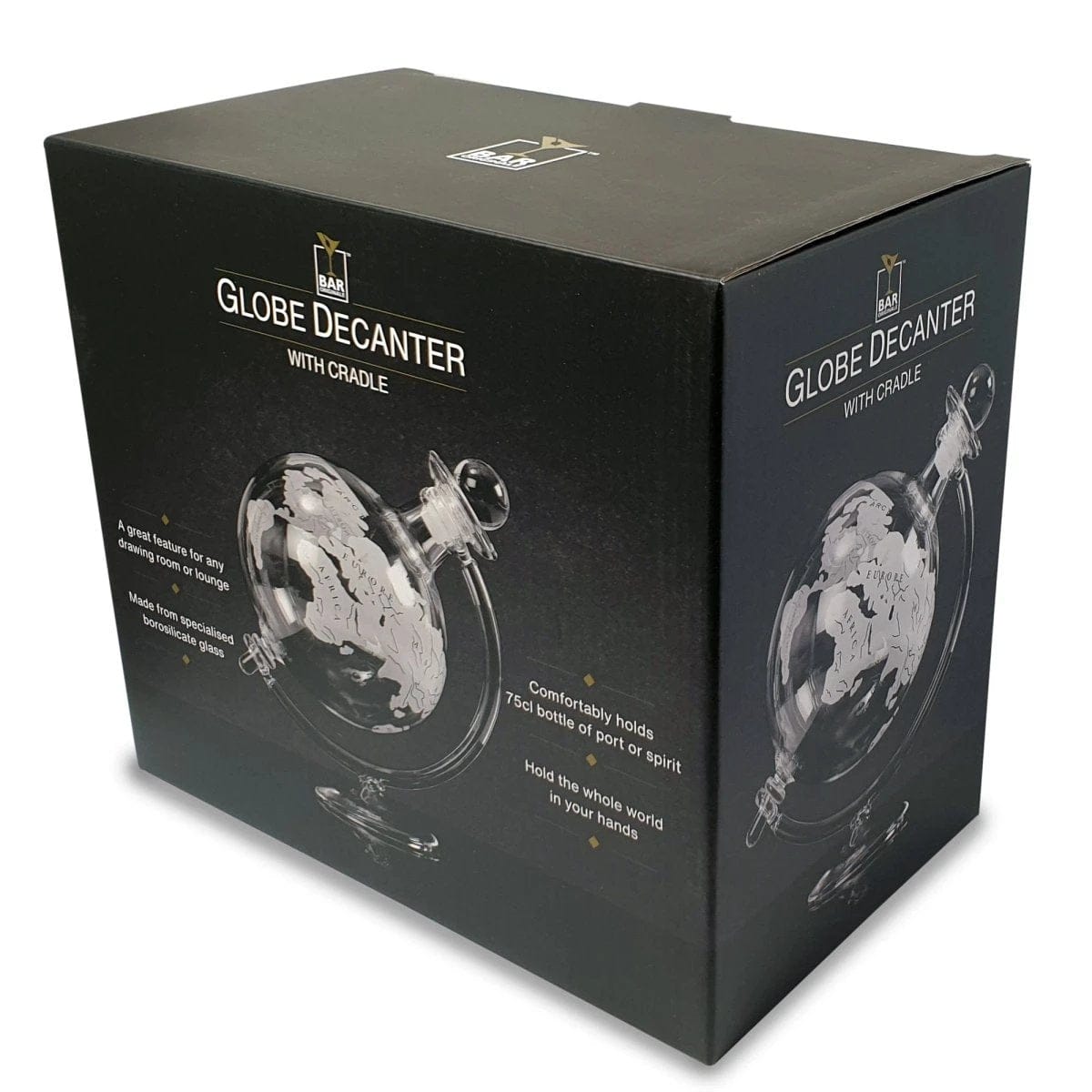 Carafe Globe terrestre – 750 ml – Faite main – Bar Originale