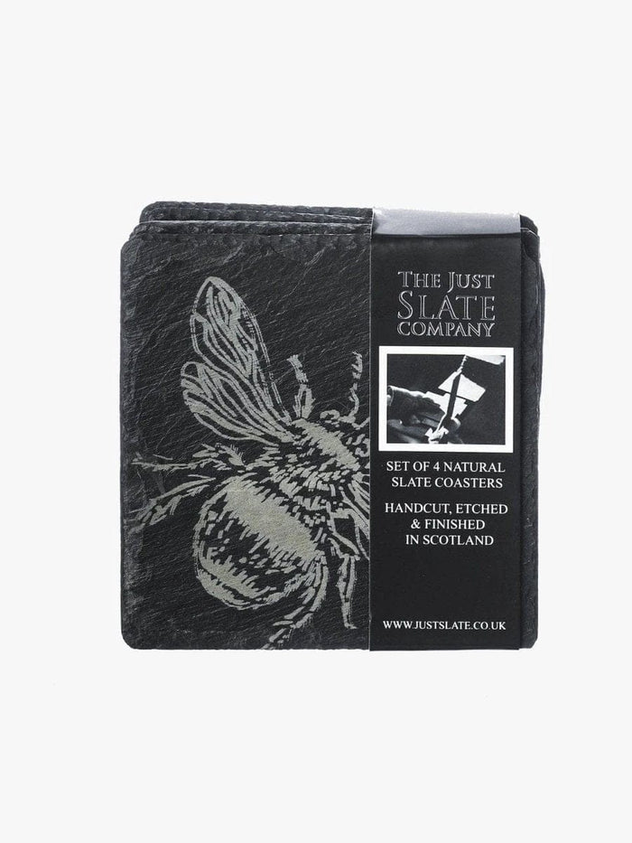 Untersetzer BIENEN – Graviert – Schiefer – Just Slate Company Schottland
