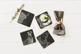 Untersetzer Country Animals – Graviert – Schiefer – Just Slate Company Schottland