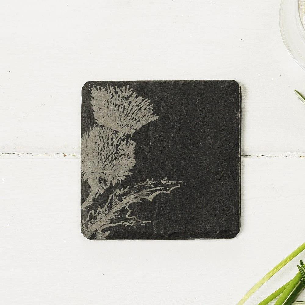 Untersetzer Distel – Graviert – Schiefer – Just Slate Company Scotland – Bild 3