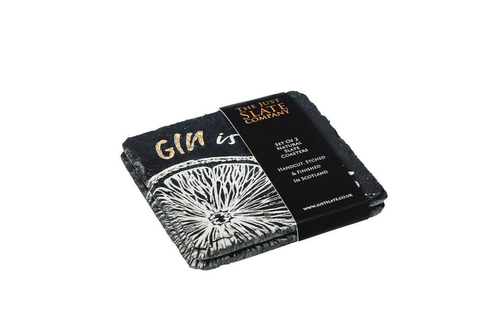 Onderzetters GIN IS MY TONIC – Gegraveerd – Leisteen – Just Slate Company Scotland – afbeelding 2