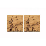 Untersetzer Sport Jagd – Schottische Eiche – Scottish Made