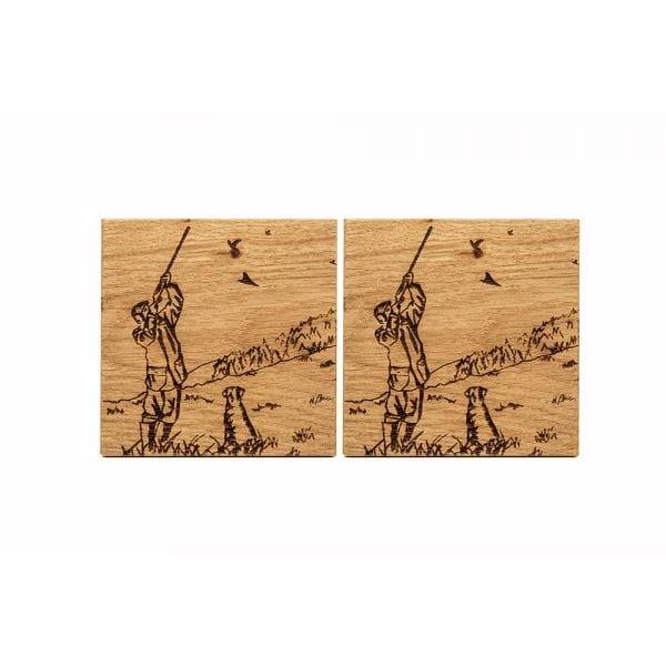 Coasters Sport Hunting – Scottish Oak – Scottish Made