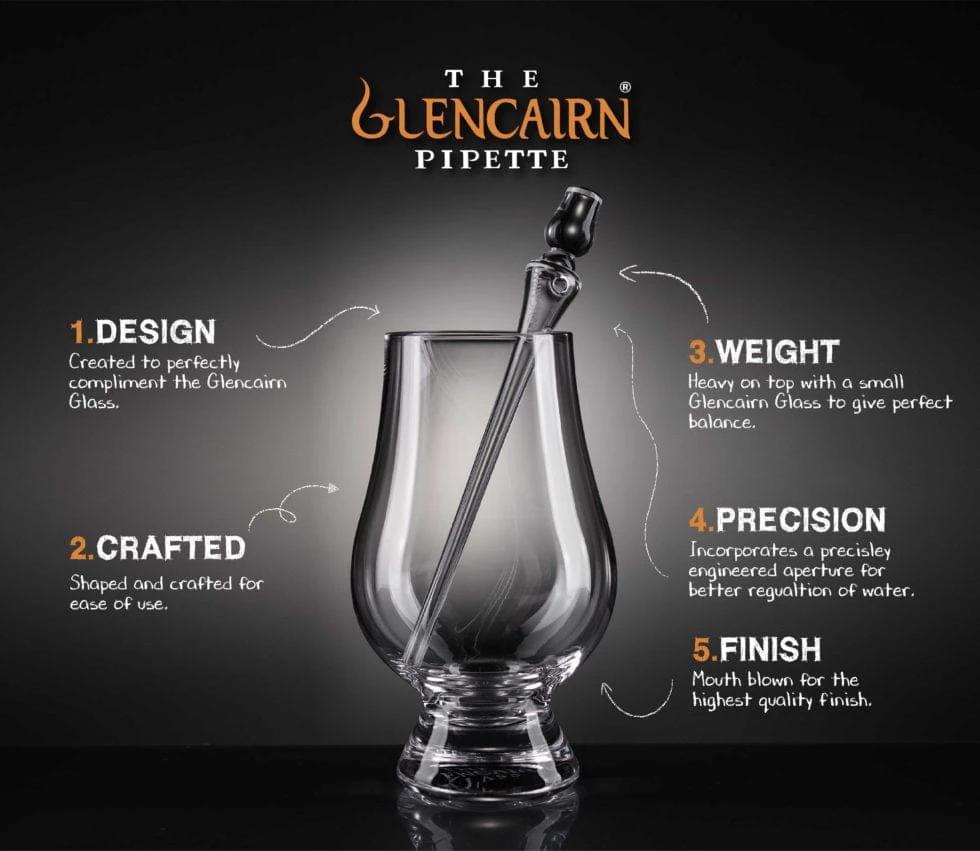 Pipette – Glas – Glencairn Crystal Scotland – afbeelding 3