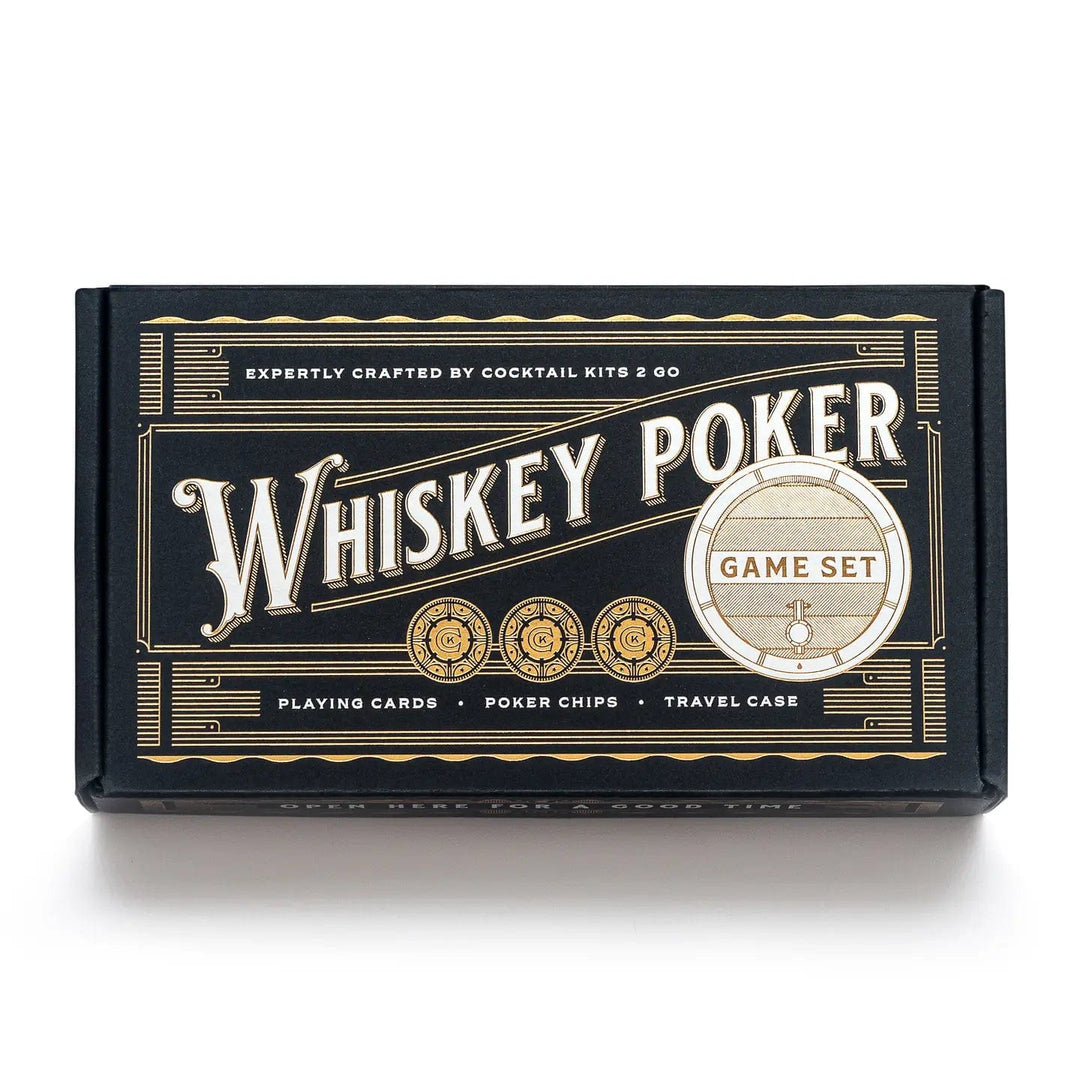 Mood4Whisky – Poker Game Set – Whisky Themed – Portable Cocktail Kit - Mood4whisky