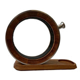 Porthole Decanter 700 ml – Luxuriöse Whiskykaraffe aus getoasteter amerikanischer Eiche & Glas