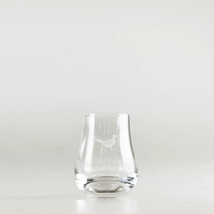 Tasting glass engraved with pheasant – Just Slate Company Scotland – image 2