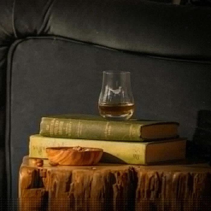 Tasting glass engraved with pheasant – Just Slate Company Scotland