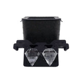 Professionelle Crystal Clear Diamant-Eisform – 2 Eiswürfel 5,5x5,5 cm – Mood4Whisky