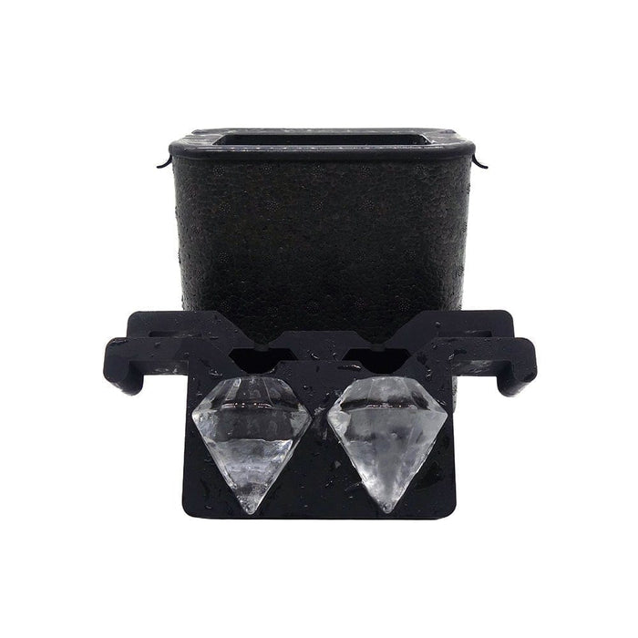 Professionelle Crystal Clear Diamant-Eisform – 2 Eiswürfel 5,5x5,5 cm – Mood4Whisky