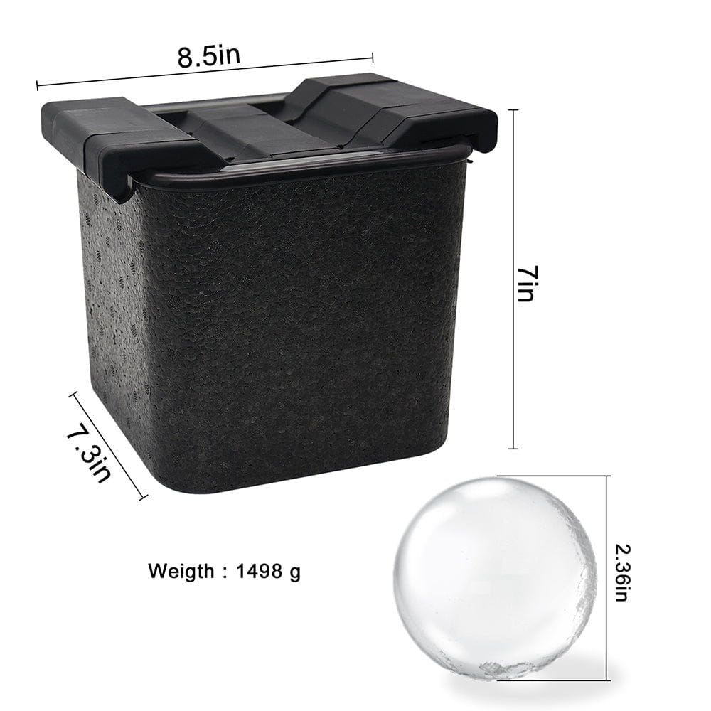 Professionele Crystal Clear ijsbalvorm – 4 ijsballen 6 cm – Mood4Whisky – afbeelding 2