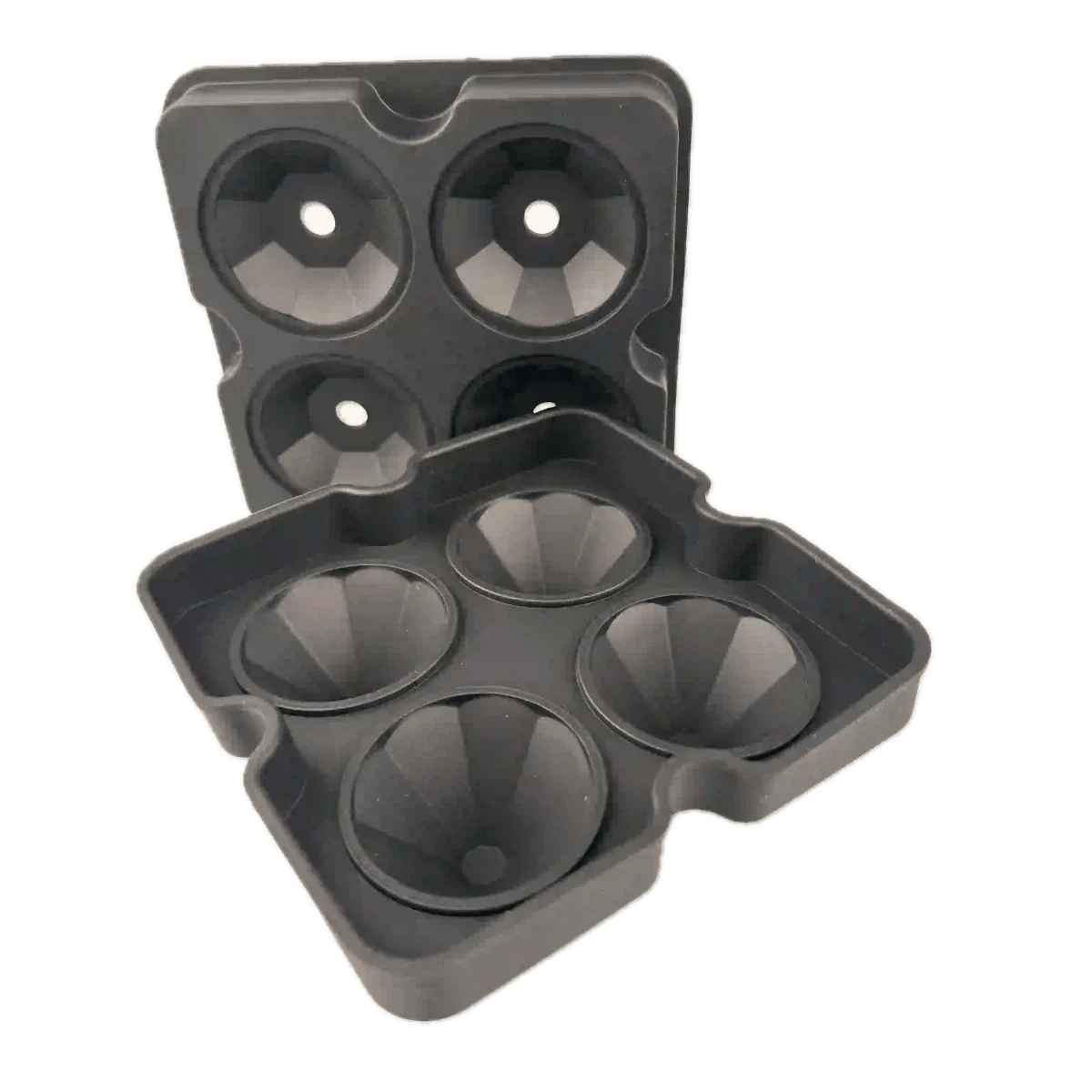 Siliconen diamant-ijsblokjesvorm – 4 ijsblokjes 4x3,5 cm BPA-vrij – Mood4Whisky – afbeelding 3