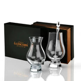 Whisky-Kombinationsset aus 1 Whiskyglas mit einer kleinen Wasserkaraffe und Pipette – Glencairn Crystal Scotland