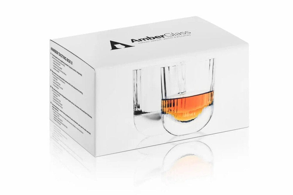 Whisky Tumbler – Amber Tasting Box II – Handgemaakt – Amber Glass – afbeelding 2