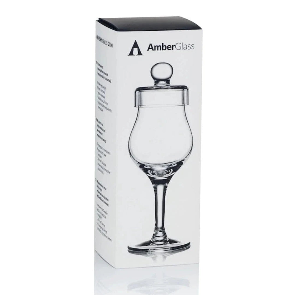 Whiskyglas G100 – 100 ml – mit Deckel – handgefertigt – Amber Glass – Bild 2
