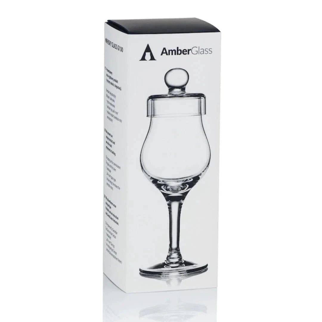 Verre à whisky G100 – 100 ml – avec couvercle – fait main – Amber Glass – image 2